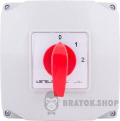 Пакетный переключатель LK40/4.322-ОВ/45 в корпусе, 0-1-2, 40А, IP44