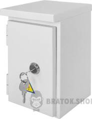 Корпус e.mbox.stand.n.04.z металлический, под 4мод., герметичный IP54, навесной, с замком