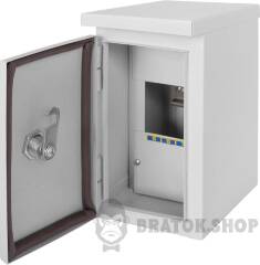Корпус e.mbox.stand.n.04.z металлический, под 4мод., герметичный IP54, навесной, с замком