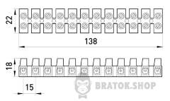 Клемна колодка ділима, 12груп e.tc.stand.12.14, 16 А