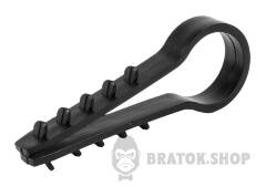 Дюбель-хомут 16мм для круглого провода ENEXT e.metiz.dowel.fir.black.16