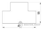 Т-соединитель e.trunking.t.channel.stand.40.25 для короба 40х25мм s5033006 в Киеве