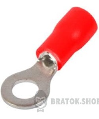 Ізольований наконечник e.terminal.stand.rv3.3,5.6.red 2.5-4 кв.мм, червоний, 100шт