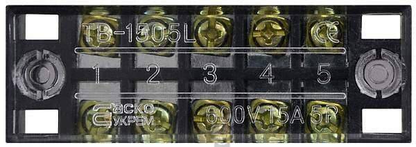 Клемна колодка прохідна 15A/5 АСКО-Укрем TB1505 A0130050003