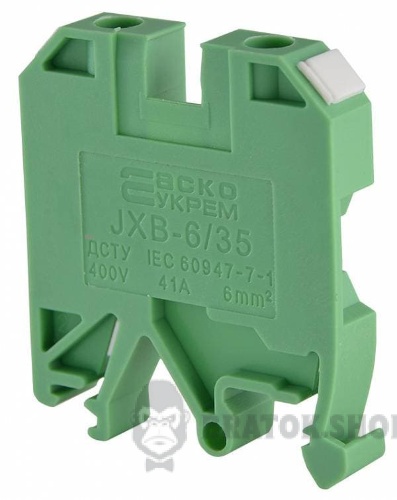 Клеммник винтовой 41A АСКО-Укрем 6/35 зеленый A0130010014 в Сумах