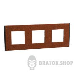 Рамка 3-постова Unica Deco Material, теракотовий
