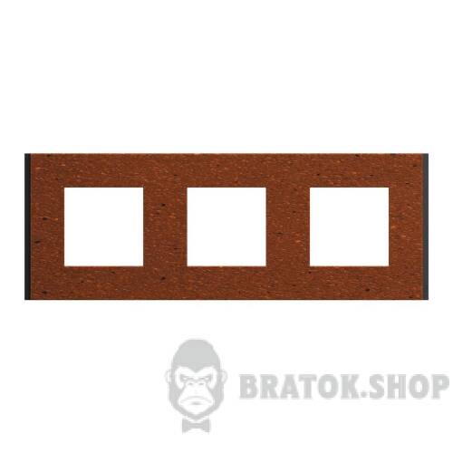 Рамка 3-постова Unica Deco Material, теракотовий NU600671 в Киеве