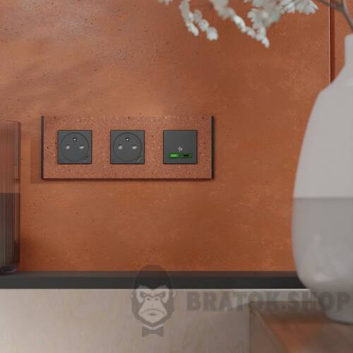 Рамка 3-постова Unica Deco Material, теракотовий NU600671 в Киеве