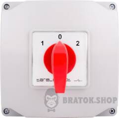 Пакетный переключатель LK40/3.323-ОВ/45 в корпусе, 3p, 1-0-2, 40А, IP44