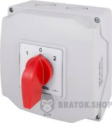 Пакетний перемикач LK40/3.323-ОВ/45 в корпусі, 3p, 1-0-2, 40А, IP44