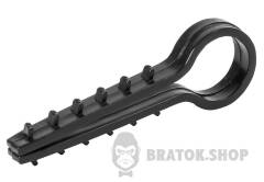 Дюбель-хомут 12мм для круглого провода ENEXT e.metiz.dowel.fir.black.12