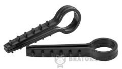 Дюбель-хомут 12мм для круглого провода ENEXT e.metiz.dowel.fir.black.12