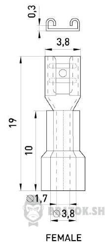 Ізольований наконечник e.terminal.stand.fdd1.25.110.8 (dd.f.0,5.1,5), 100шт в Сумах
