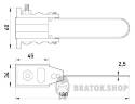 Анкерный изолированный зажим eiclamp.si.4.16.35, с проволочной скобой p025102 в Киеве