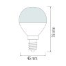 Світлодіодна лампа E14 A50 Horoz Electric ELITE