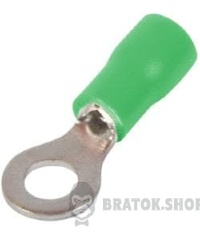Ізольований наконечник e.terminal.stand.rv3.3,5.5.green 2.5-4 кв.мм, зелений, 100шт