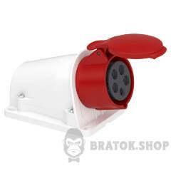 НАСТЕН.РОЗ-КА ШВ-ЗЖ 16А 3P+N+E IP44 380В