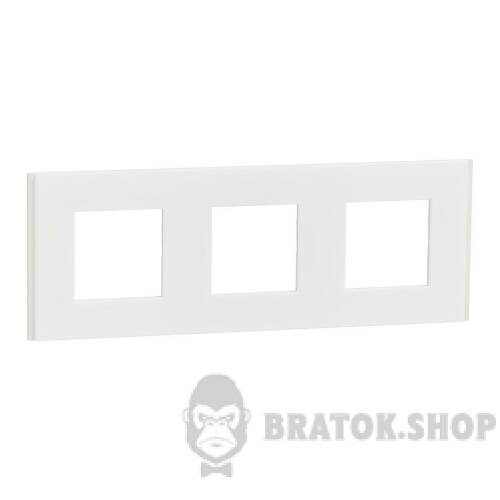 Рамка 3-постова Unica Deco Material, матовий білий NU600679 в Киеве
