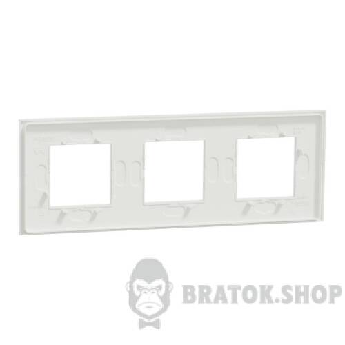 Рамка 3-постова Unica Deco Material, матовий білий NU600679 в Киеве