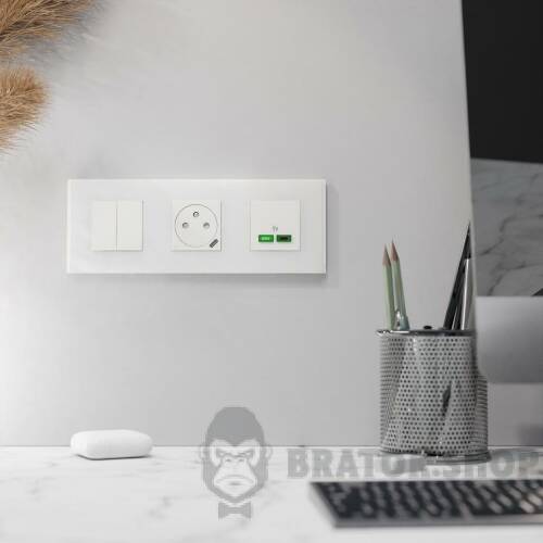 Рамка 3-постова Unica Deco Material, матовий білий NU600679 в Киеве