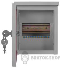Корпус e.mbox.stand.n.06.z металлический, под 6мод., герметичный IP54, навесной, с замком