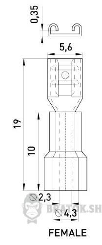 Изолированный наконечник e.terminal.stand.fdd2.187.8 (dd.f.1,5.2,5), 100шт s4041007 в Киеве