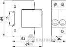Пристрій для захисту від імпульсних перенапруг e.stand.spd.2D.275, клас D s076010 у Києві