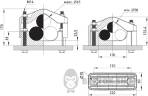 Хомут кабельний KO-3-50-65, 3х(50-65) мм, чорний в Сумах