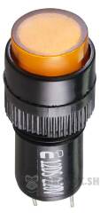 Сигнальна арматура AD22E-12DS жовта 220V АC