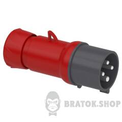 Кабельна вилка PratiKa, пряма, 32 A, 3P + E, 380-415 В AC, IP44