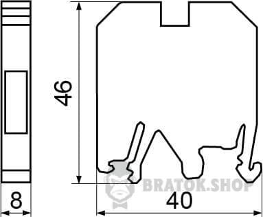 Клемник гвинтовий 41A АСКО-Укрем 6/35 сірий A0130010003