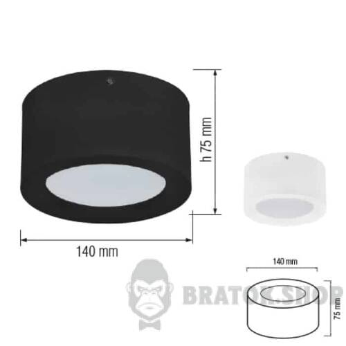 Светильник точечный накладной 5W 4200K цилиндр черный Horoz Electric SANDRA-5 L 016-043-0005-060 в Киеве