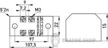 Клемна колодка захищена e.tc.protect.15.10, 15А, 10 полюсів p056004