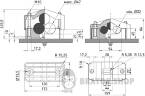 Хомут кабельний KO-3-32-47, 3х(32-47) мм, чорний