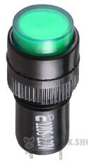 Сигнальна арматура AD22E-12DS зелена 220V АC