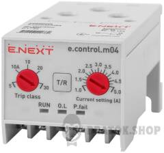 Реле захисту двигуна e.control.m04, 1-5А