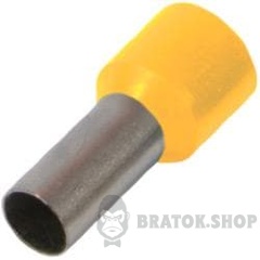 Ізольований наконечник втулковий e.terminal.stand.e1008.yellow 1,0 кв.мм, жовтий, 100шт