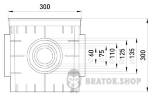 Колодязь кабельний пластиковий e.manhole.300.300.300.cover, 300х300х300мм, з кришкою CP303030 у Києві